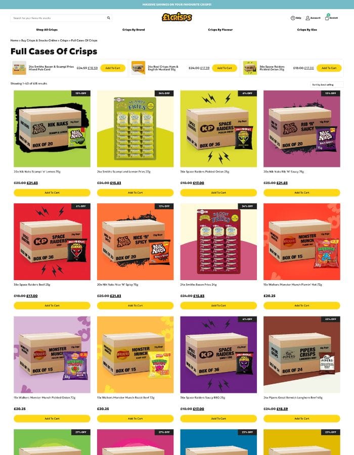 one pound crisps website